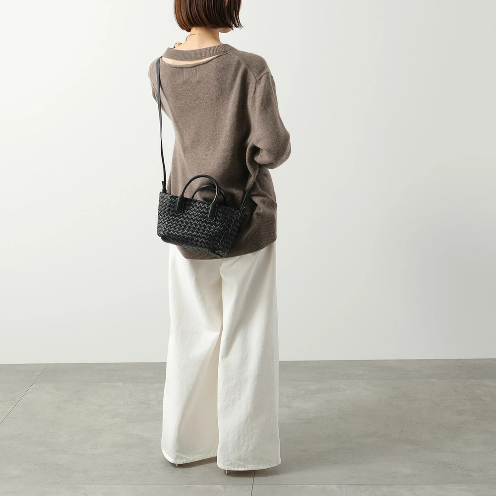 BOTTEGA VENETA Cabat Handbag Intrecciato Leather Shoulder Bag Pouch
